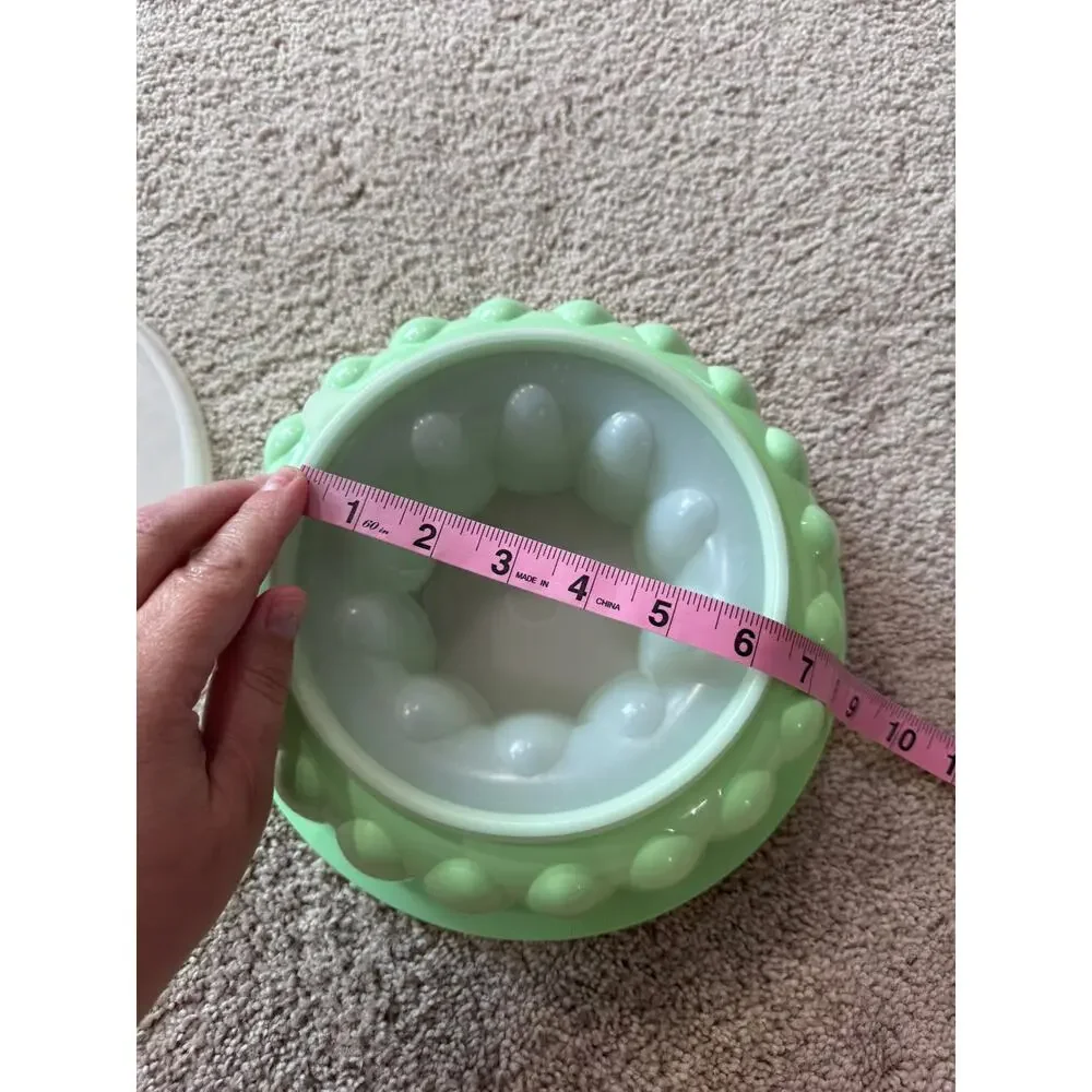 Vintage Tupperware Jel N Serve Jello Gelatin Dessert Mold Mint Green 3 Piece Lid